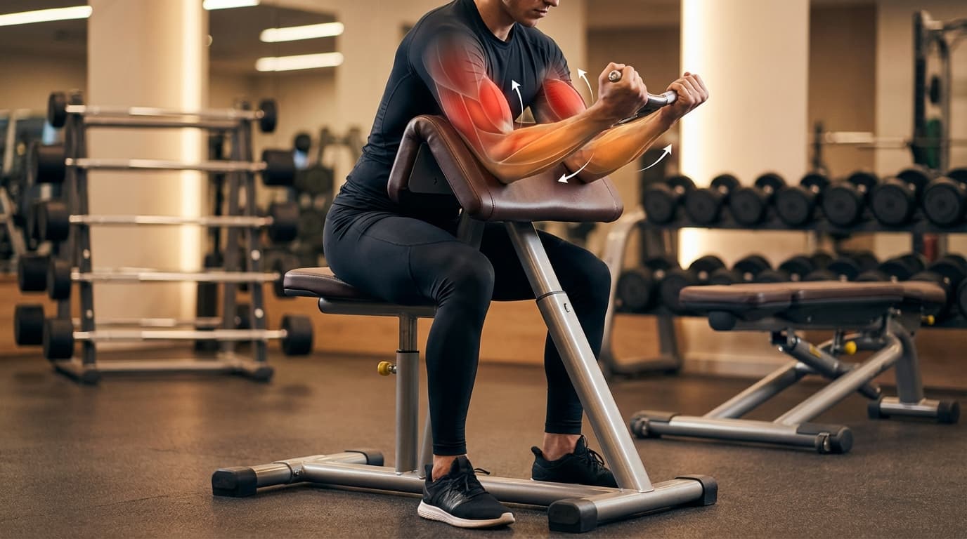 Curl pupitre (Preacher Curl)